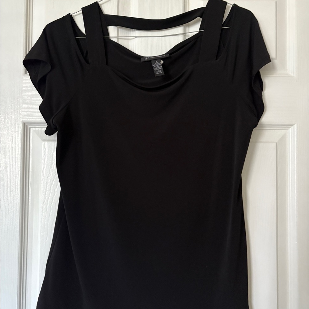 INC International Concepts Black Tank Top